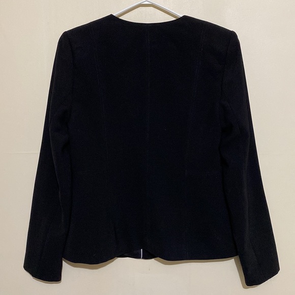 Laura Women Black Blazer Suit Dress Jacket Size 8 - Picture 4 of 14
